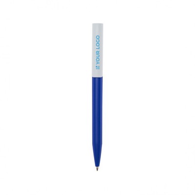 Bolígrafo de plástico reciclado de varios colores con tinta azul