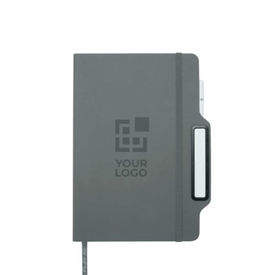 Libreta con orificio para móvil con tapa dura A5 hojas a rayas