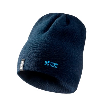 Gorro de punto elástico acanalado de doble capa Elevate Life