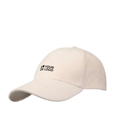 Gorra clásica versátil de pana reciclada de 6 paneles 280 g/m2