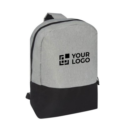 Mochila bandolera para portátil color gris segunda vista frontal