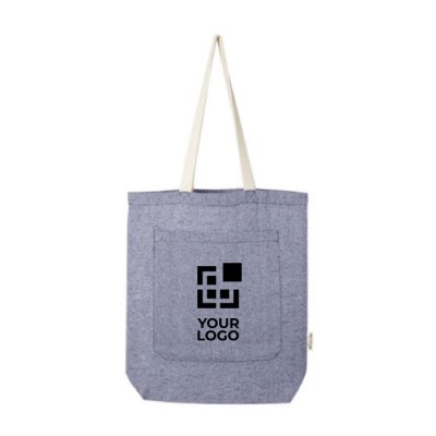 Bolsa reciclada con bolsillo 150 g/m2