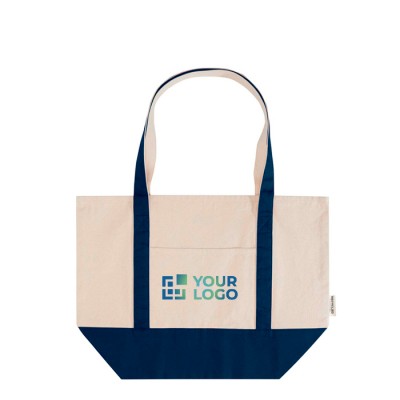 Bolsa multiuso de algodón reciclado con asas dobles 320 g/m2