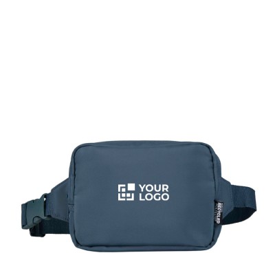 Bolso bandolera de viaje de poliéster reciclado con compartimiento 1L