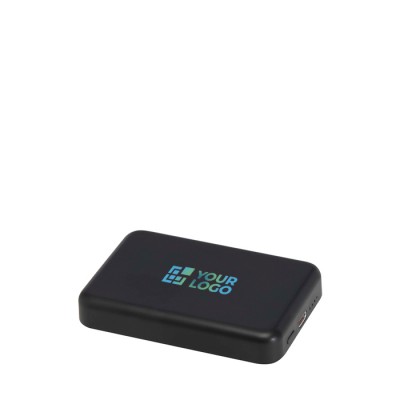 Batería externa inalámbrica magnética de plástico reciclado 5.000 mAh