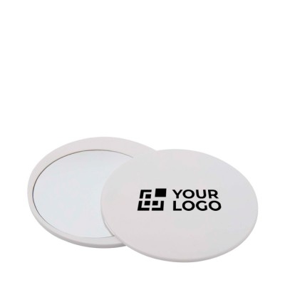 Espejo de maquillaje elegante y deslizante para retoques rápidos