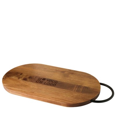 Tabla de cortar de madera de acacia con mango resistente y ergonómico