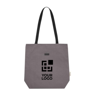 Bolsa versátil de algodón reciclado GRS con bolsillo para PC 15”