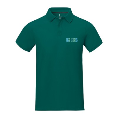 Polo de manga corta de hombre de algodón en piqué 200 g/m2 Elevate Life vista principal