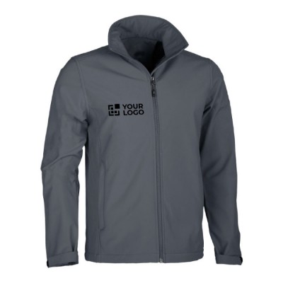 Chaquetas soft shell para empresas 400 g/m2 color gris oscuro