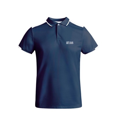 Polo deportivo infantil de poliéster de manga corta 140 g/m2 Roly vista principal