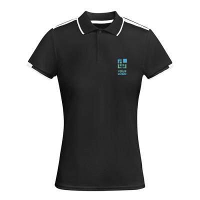 Polo de poliéster de manga corta para mujer bicolor 140 g/m2 Roly 