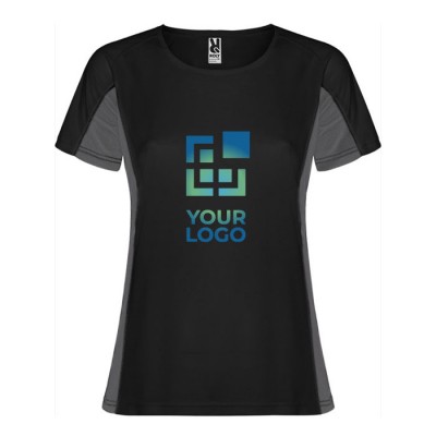 Camiseta deportiva de poliéster para mujer bicolor 140 g/m2 Roly 