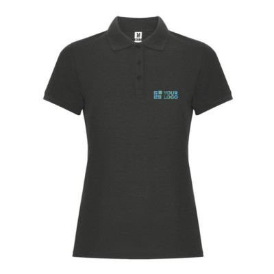 Polo de algodón y poliéster en piqué para mujer 190 g/m2 Roly