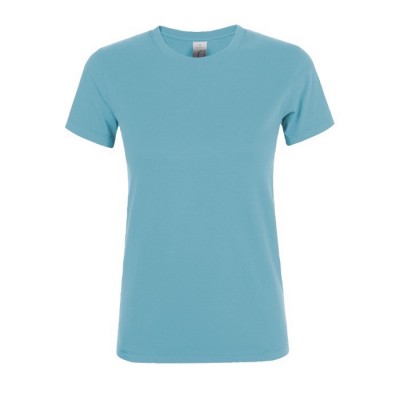 Camisetas para mujer con logo 150 g/m2 color azul claro