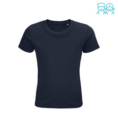 Camiseta infantil de cuello redondo 175 g/m2 color azul marino