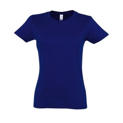 Camiseta mujer personalizable 190 g/m2 color azul ultramarino