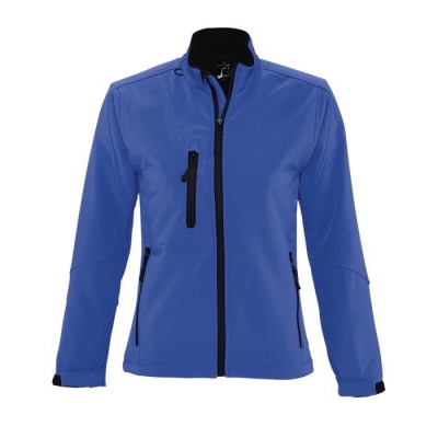 Chaquetas soft shell mujer 340 g/m2 color azul real