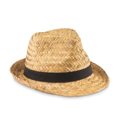 Sombreros personalizados de paja natural color negro