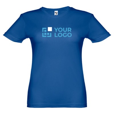 Camisetas técnicas running personalizadas mujer color azul