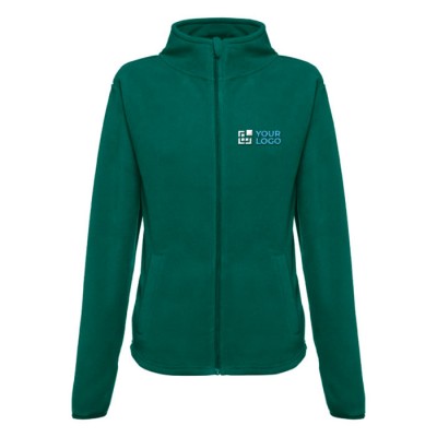 Chaqueta polar para mujer personalizada color verde oscuro