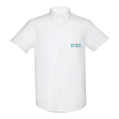 Camisas manga corta corporativas color blanco