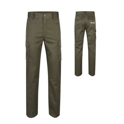 Pantalón multibolsillos unisex de algodón y poliéster 240 g/m2 
