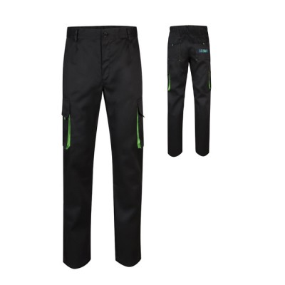 Pantalón de trabajo de sarga en poliéster y algodón 200 g/m2 