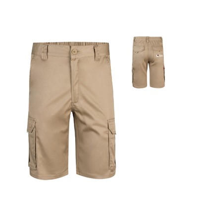Bermudas elásticas con bolsillos de algodón y poliéster 240 g/m2 