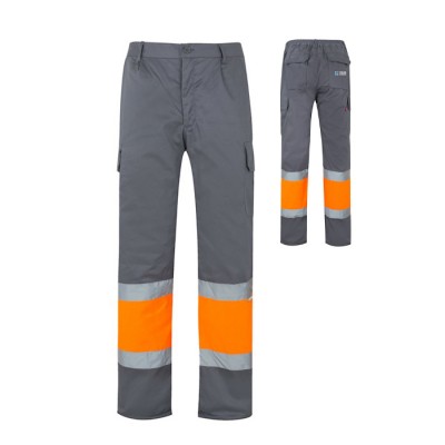 Pantalón de trabajo multibolsillos de poliéster y algodón 210 g/m2 