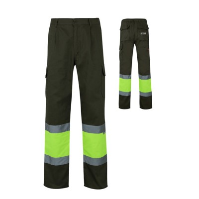 Pantalón laboral multibolsillos en algodón y poliéster 210 g/m2 