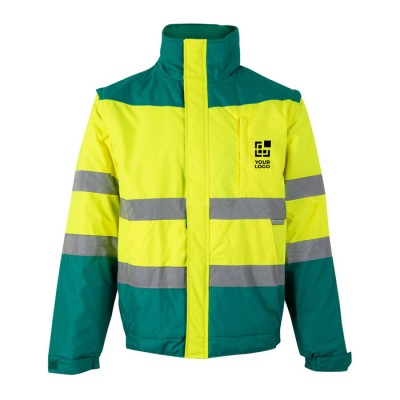 Chaqueta de trabajo unisex bicolor en poliéster 180 g/m2 