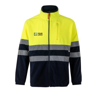 Chaqueta laboral polar en bicolor de poliéster 280 g/m2 