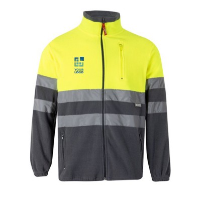 Chaqueta polar para trabajar bicolor de poliéster 280 g/m2 