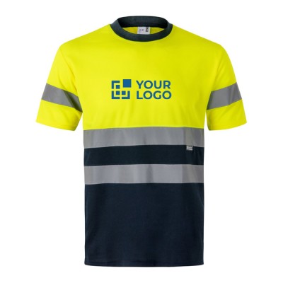 Camiseta de trabajo técnica de poliéster de alta visibilidad 140 g/m2 