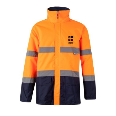 Parka laboral extra grande de poliéster de alta visibilidad 190 g/m2 