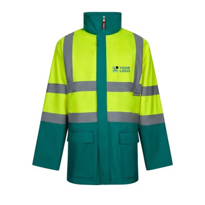 Parka de trabajo 4 en 1 de poliéster recubierta de PU 180 g/m2 