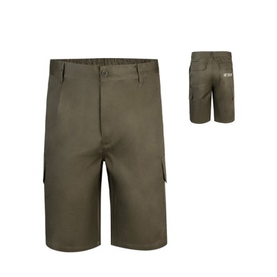 Bermudas de sarga multibolsillos de algodón y poliéster 200 g/m2 