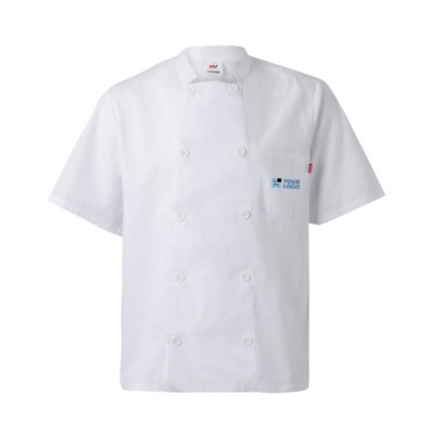 Chaqueta para cocina de manga corta de poliéster y algodón 110 g/m2 