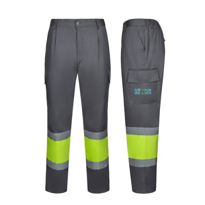 Pantalón de trabajo unisex de poliéster y algodón 190 g/m2 