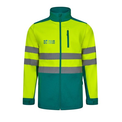 Chaqueta softshell de trabajo con forro polar en poliéster 280 g/m2 