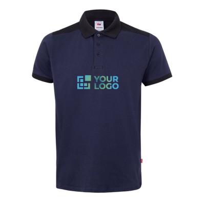 Polo de trabajo piqué unisex en manga corta de poliéster 200 g/m2 