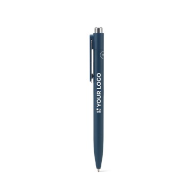 Bolígrafo de aluminio reciclado con clip innovador y tinta azul