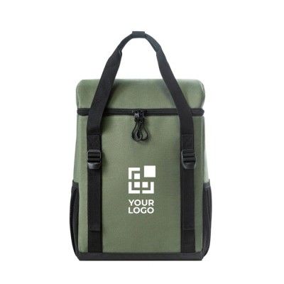 Mochila térmica 600D RPET con cintas de transporte y capacidad de 16L