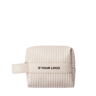Bolso de mano de materiales reciclados forrado con asa lateral