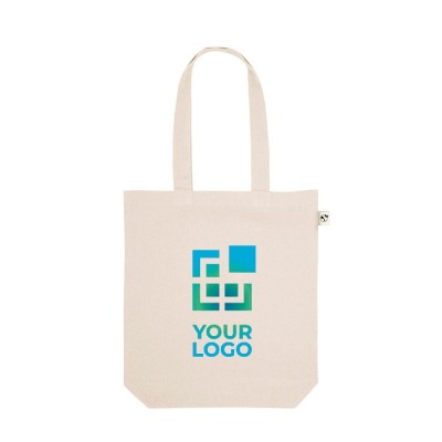 Bolsa multiusos con algodón reciclado y asas largas 220 g/m2 vista principal