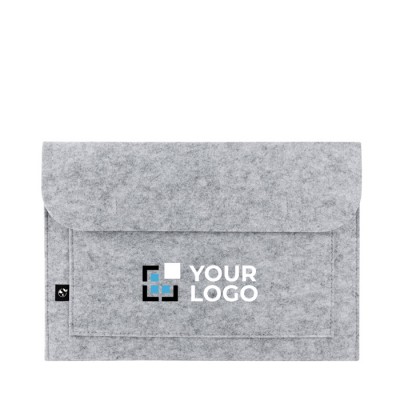 Funda de fieltro reciclado con compartimento para portátil 14"
