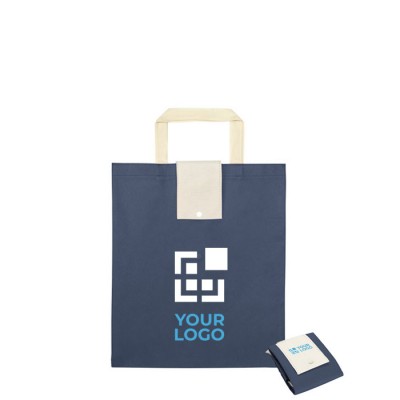 Bolsa plegable non-woven de asas cortas vista principal