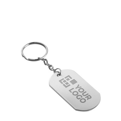Llavero tipo identificador militar