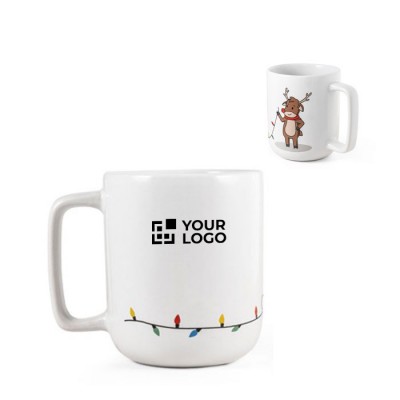 Taza de cerámica con estampado navideño con capacidad hasta 330ml